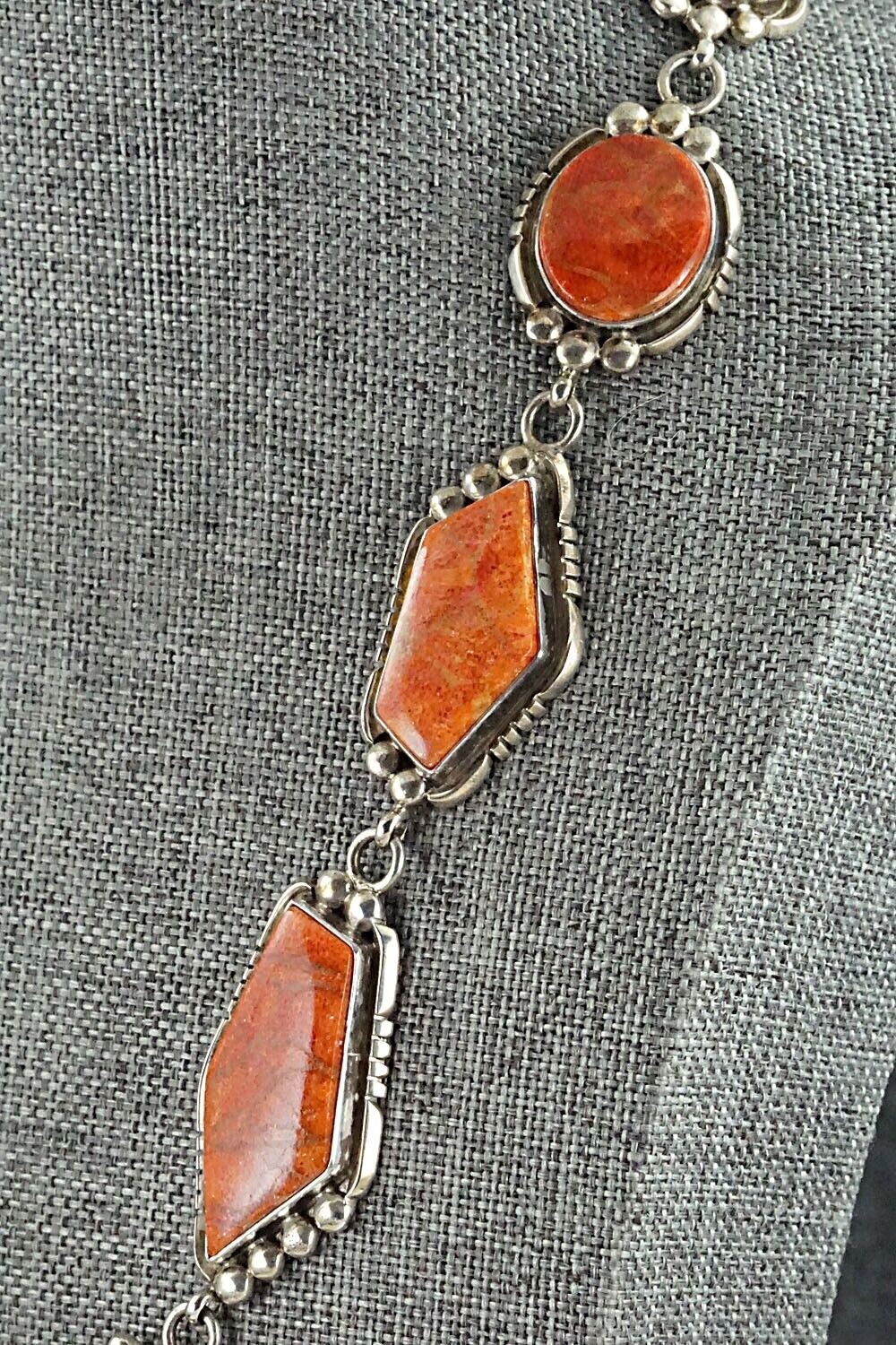 Sponge Coral & Sterling Silver Necklace Set - Oliver Smith - Image 12