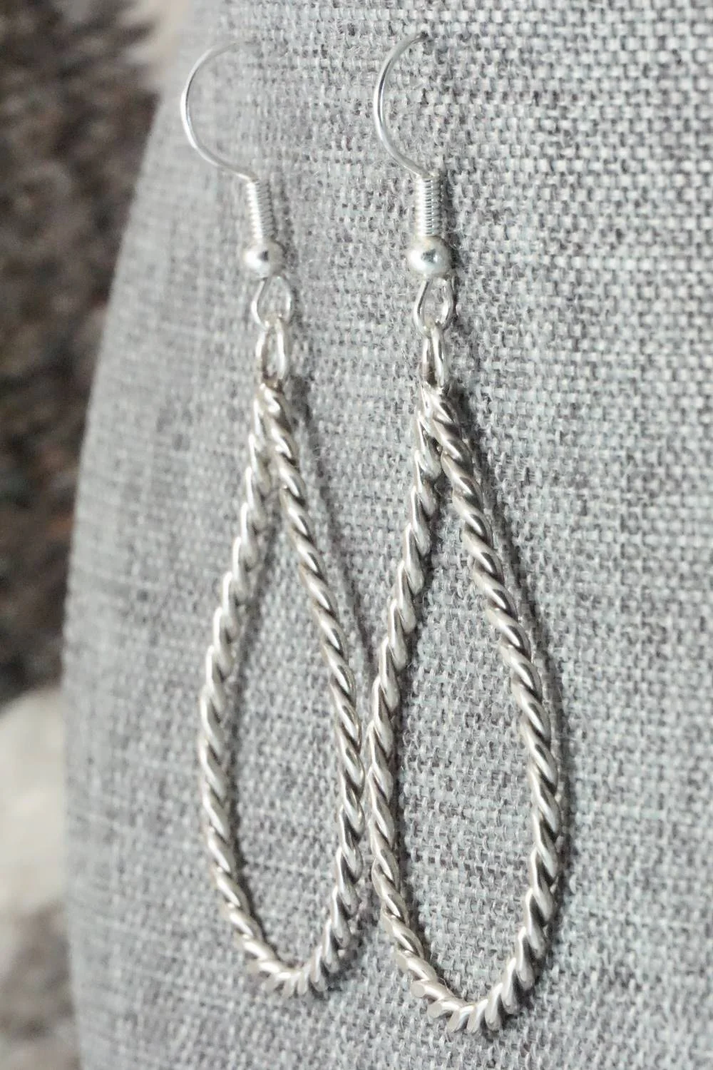 Sterling Silver Earrings - Caroline Tsosie - Image 4