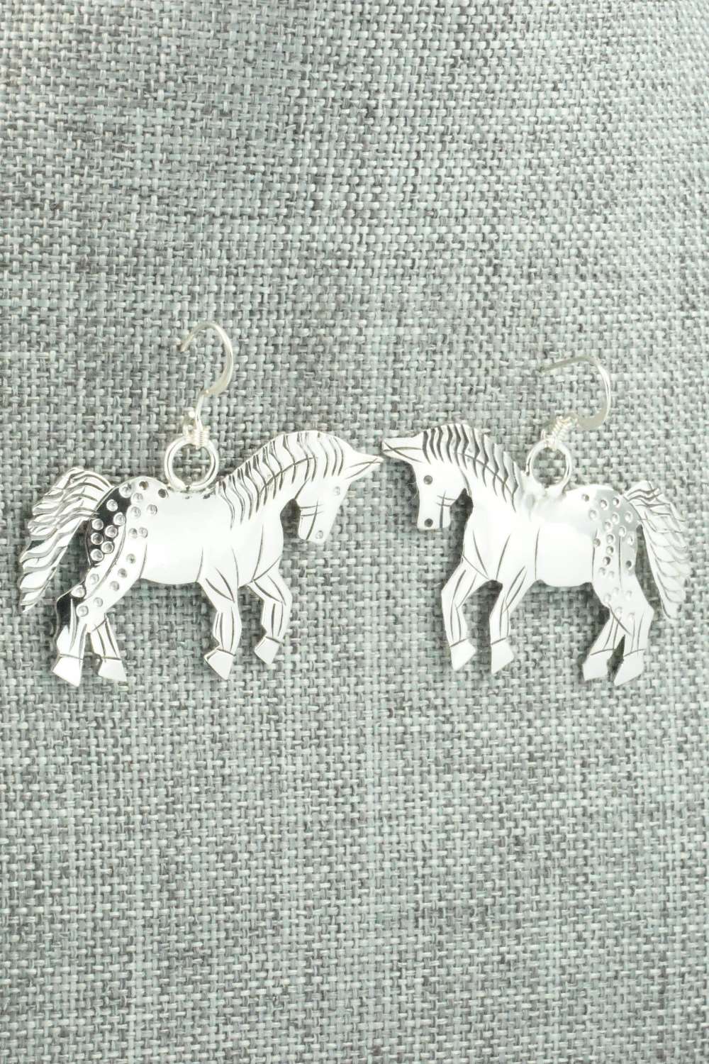 Sterling Silver Earrings - Louise Yazzie - Image 5