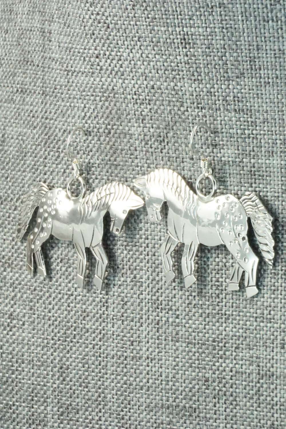 Sterling Silver Earrings - Louise Yazzie - Image 4