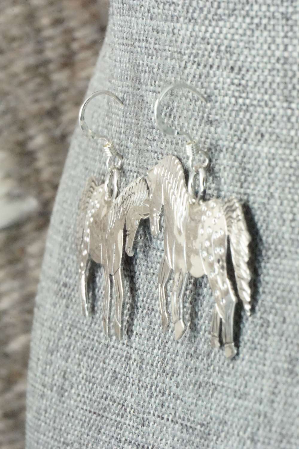 Sterling Silver Earrings - Louise Yazzie - Image 5