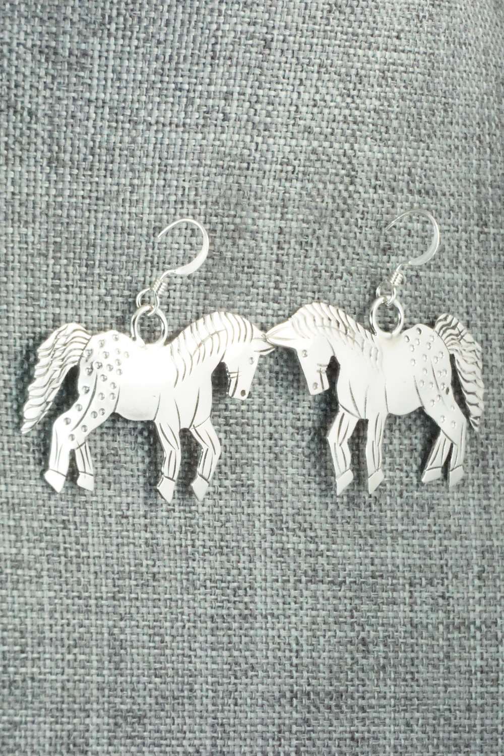Sterling Silver Earrings - Louise Yazzie - Image 6