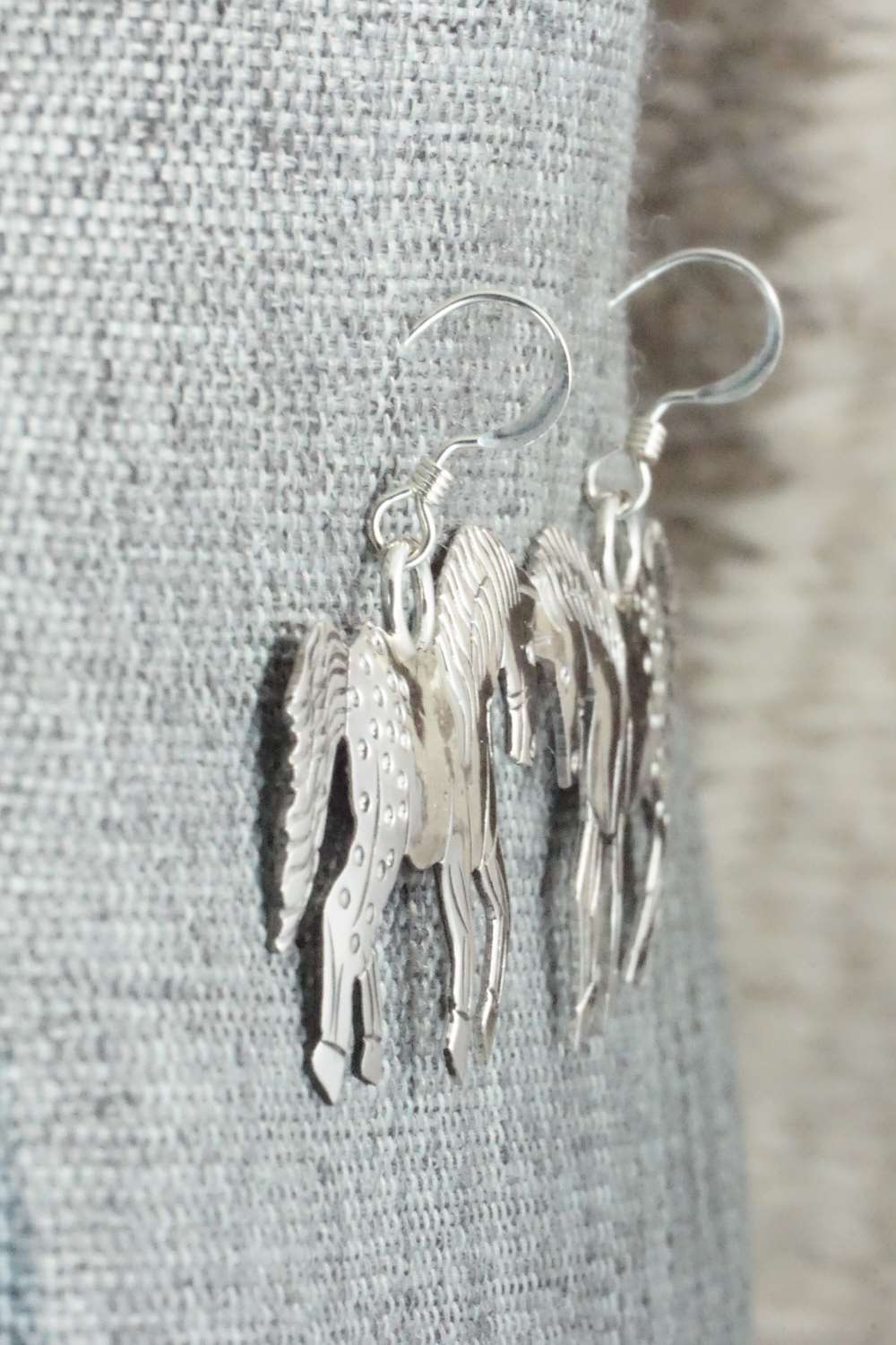 Sterling Silver Earrings - Louise Yazzie - Image 7