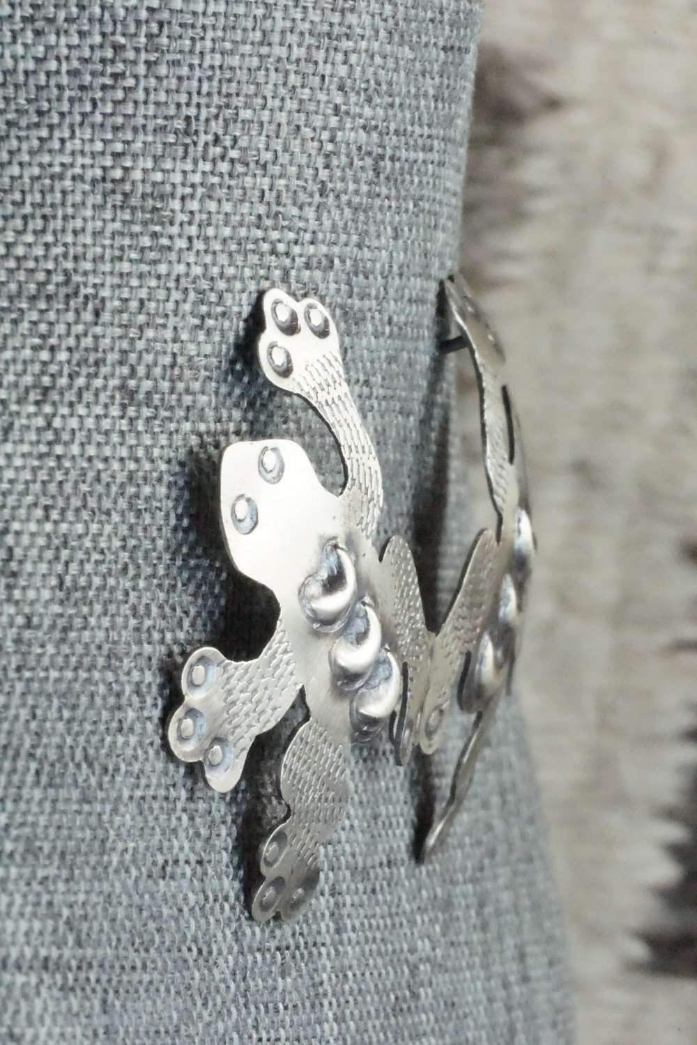 Sterling Silver Earrings - Tim Yazzie - Image 5