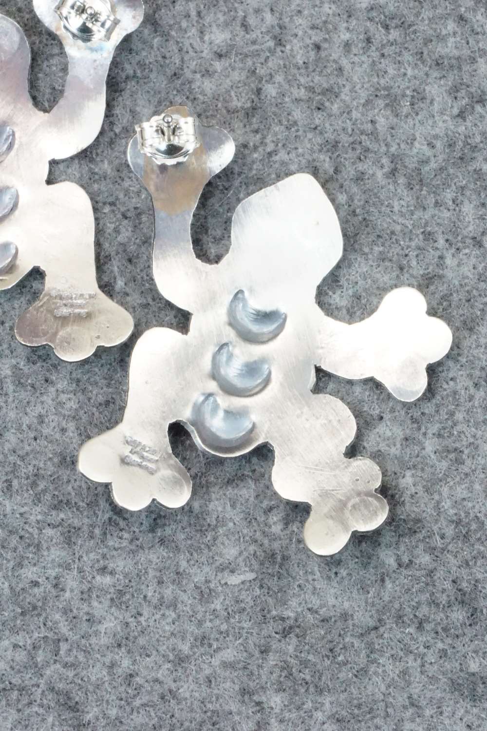 Sterling Silver Earrings - Tim Yazzie - Image 7