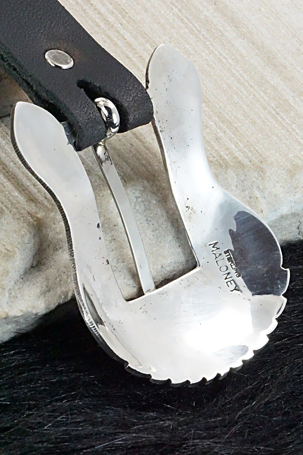 Sterling Silver Ranger Belt Buckle - Leonard Maloney - Image 6