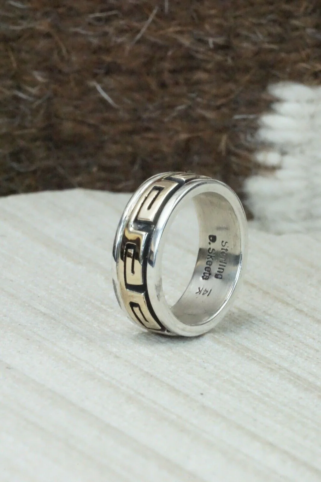 Sterling Silver Ring - David Skeets - Size 4.75 - Image 3