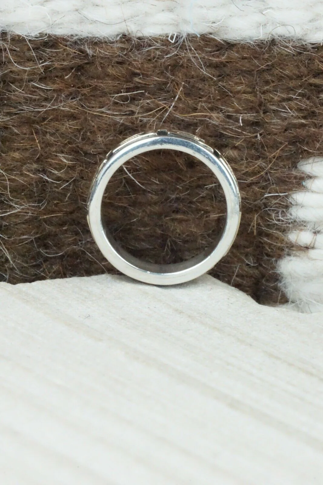 Sterling Silver Ring - David Skeets - Size 4.75 - Image 4