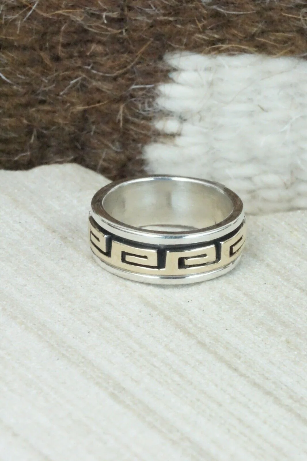 Sterling Silver Ring - David Skeets - Size 4.75 - Image 6