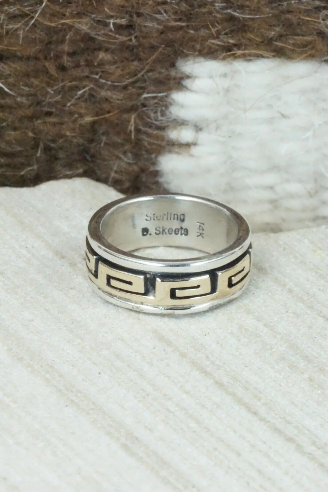 Sterling Silver Ring - David Skeets - Size 5 - Image 5