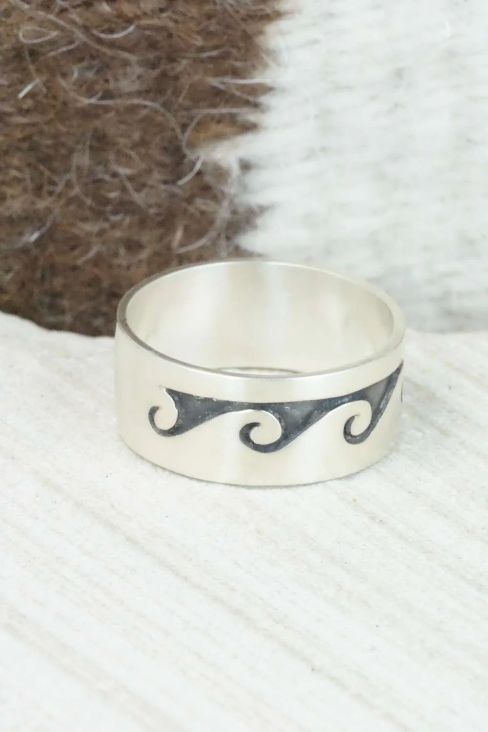 Sterling Silver Ring - Lester Gene - Size 12.25 - Image 4