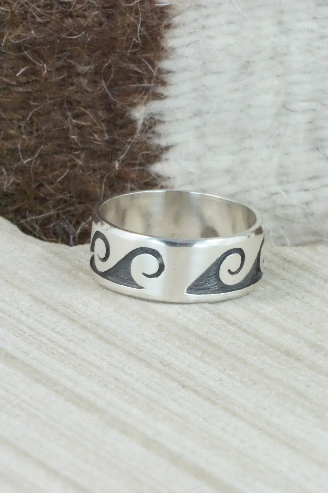 Sterling Silver Ring - Timothy Mowa - Size 12.25 - Image 3