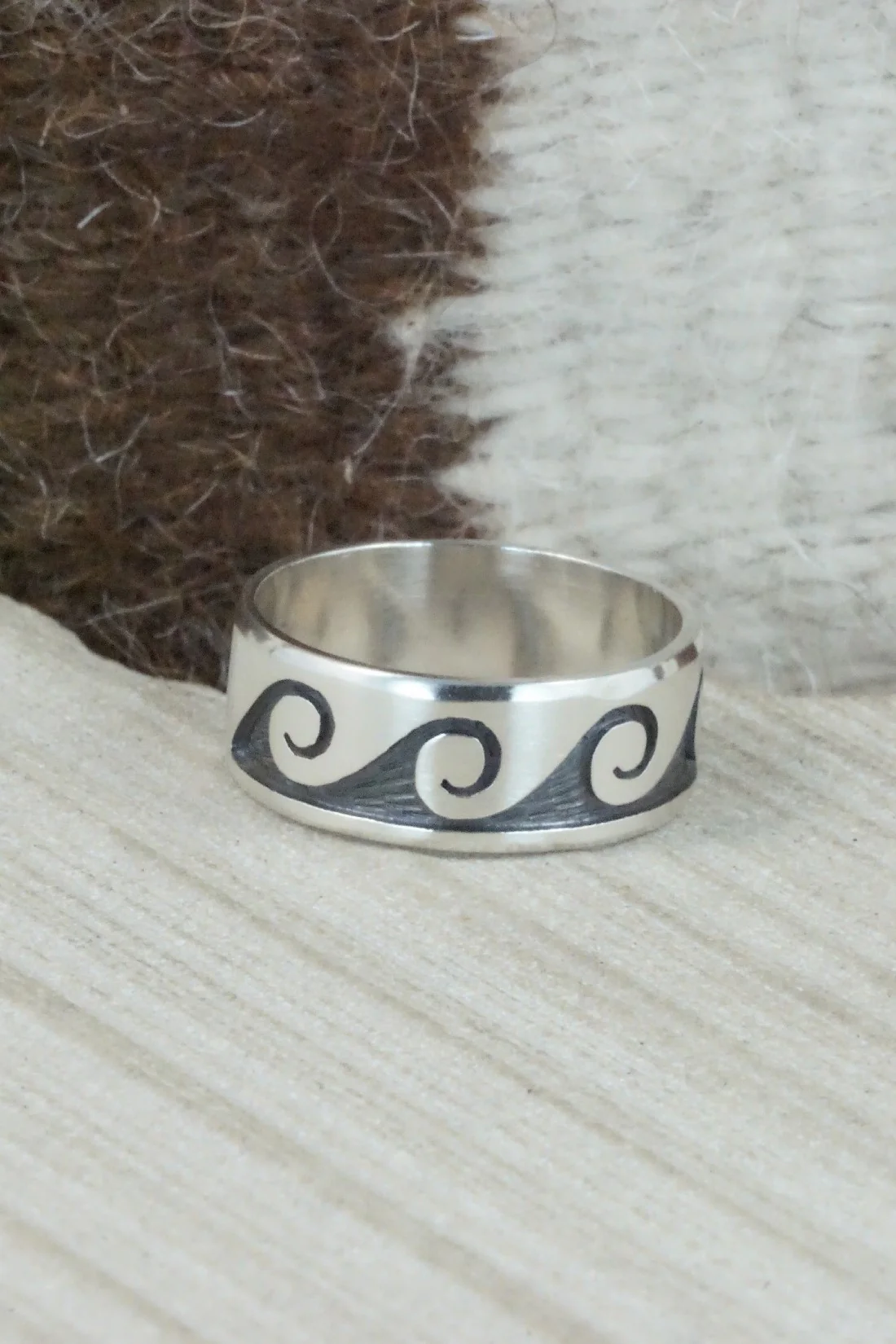 Sterling Silver Ring - Timothy Mowa - Size 12.25 - Image 4