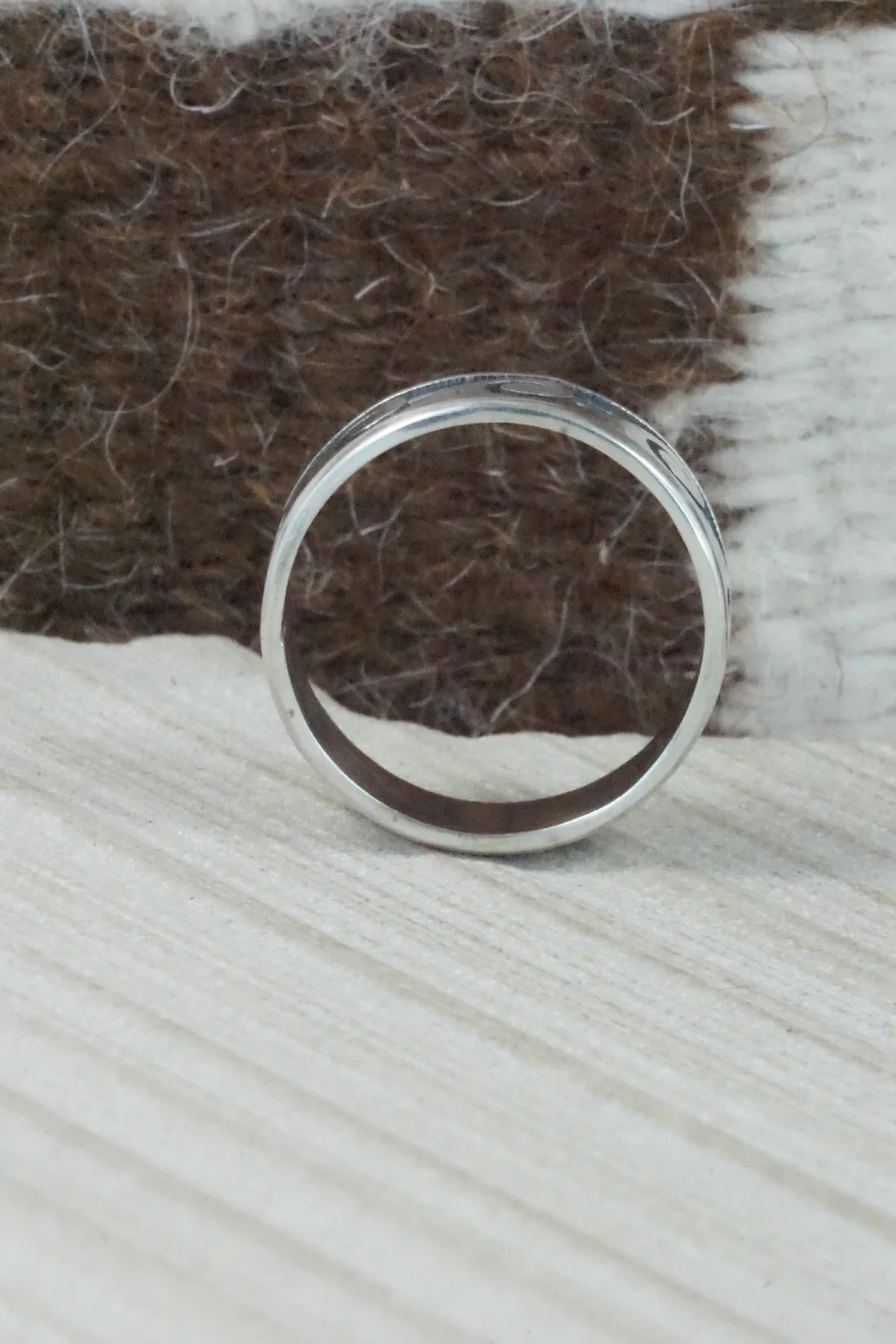 Sterling Silver Ring - Timothy Mowa - Size 12.25 - Image 5