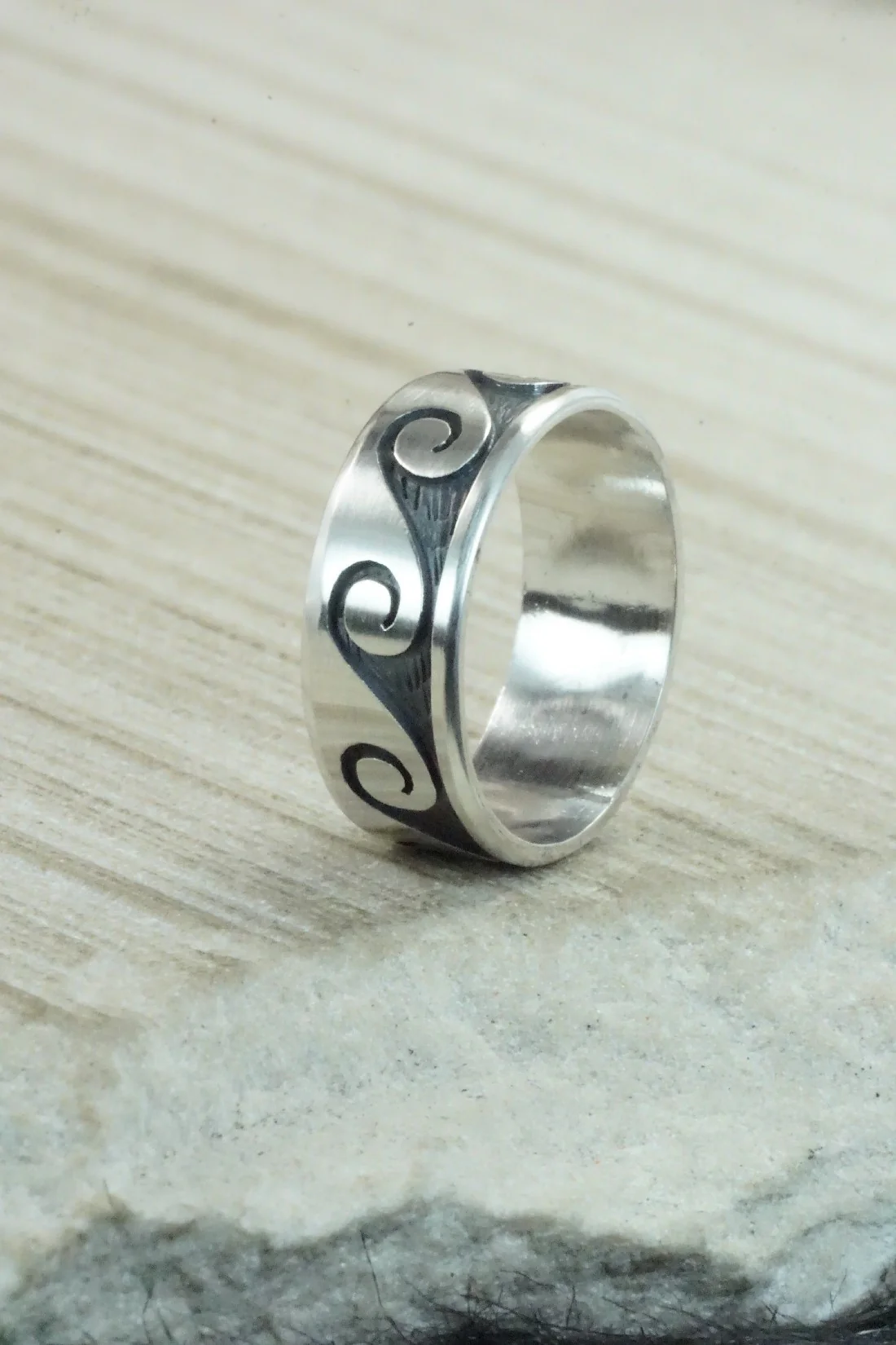 Sterling Silver Ring - Timothy Mowa - Size 12.25 - Image 6