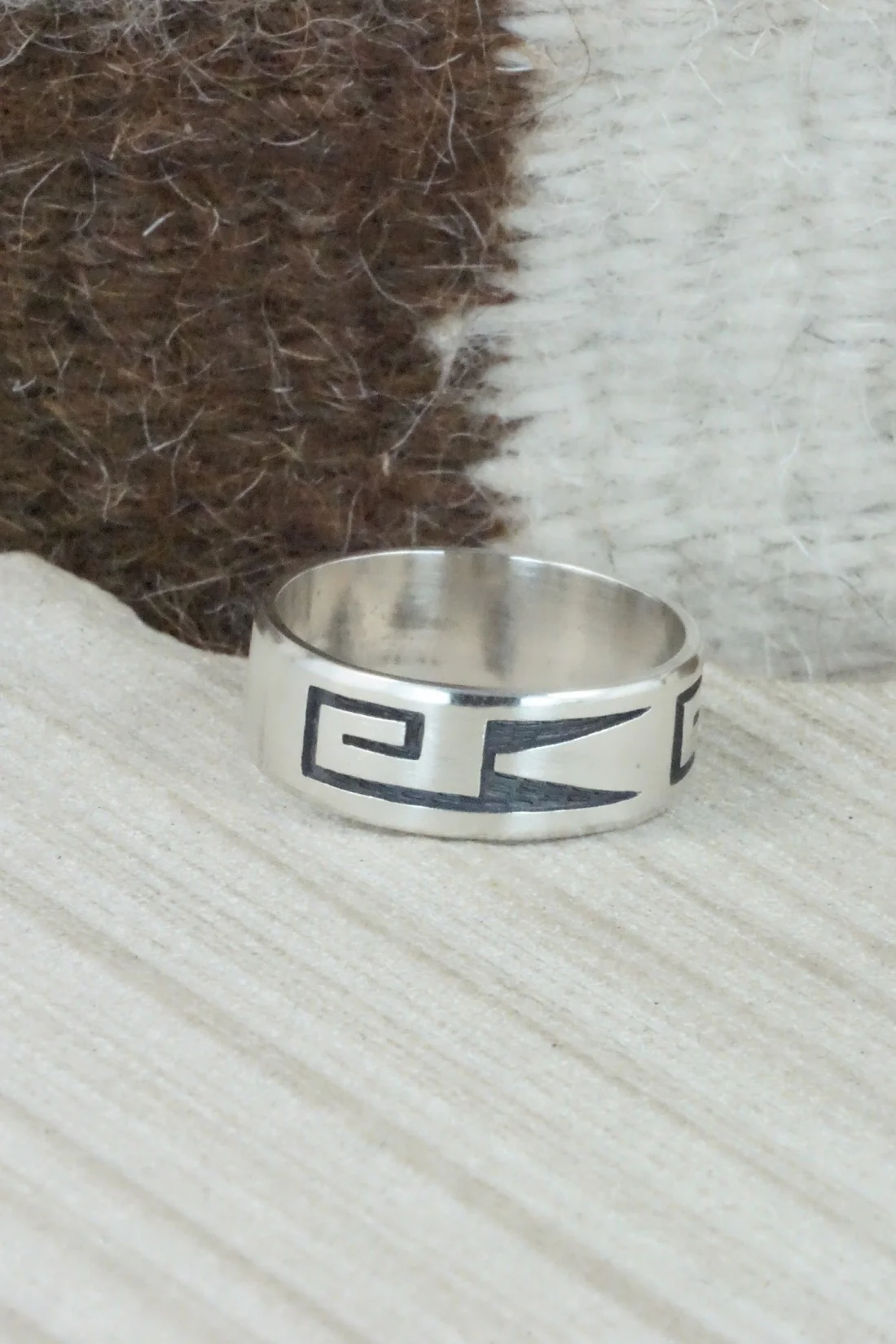 Sterling Silver Ring - Timothy Mowa - Size 13.5 - Image 4