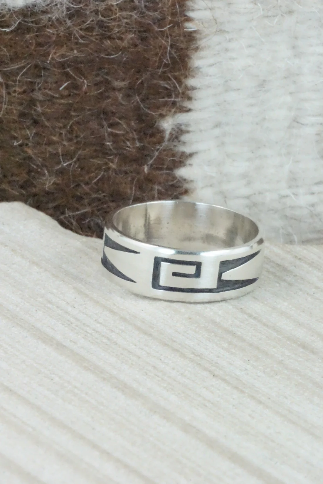 Sterling Silver Ring - Timothy Mowa - Size 13.5 - Image 5