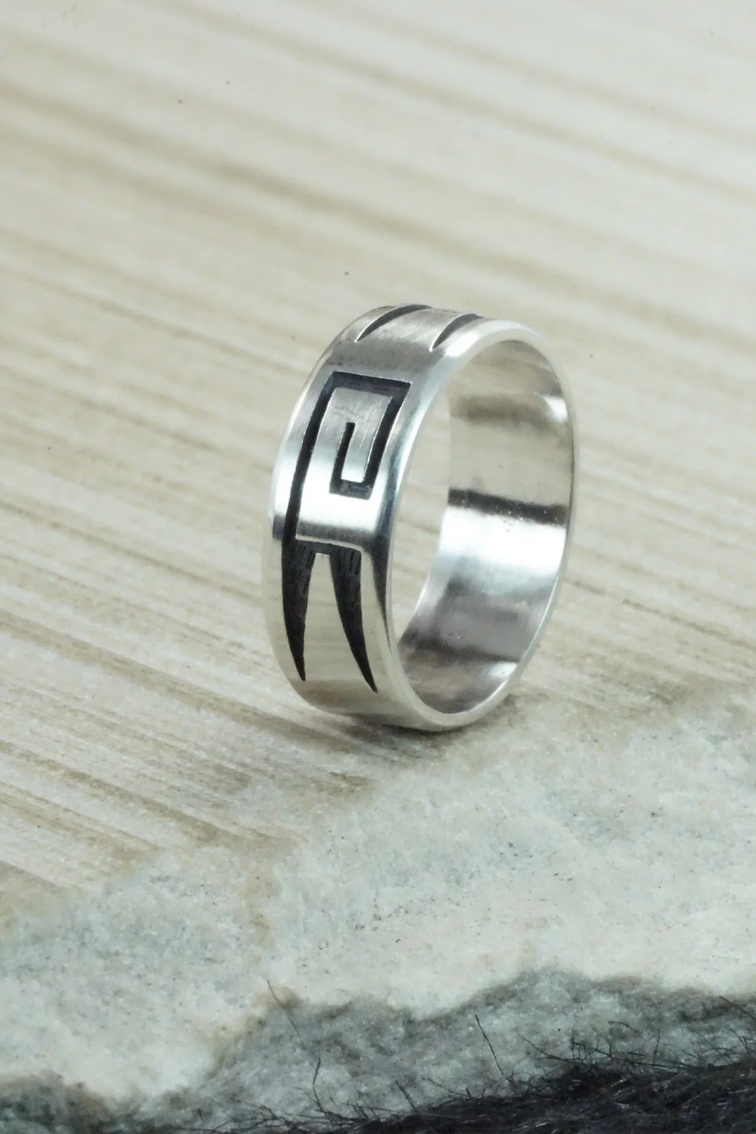 Sterling Silver Ring - Timothy Mowa - Size 13.5 - Image 7