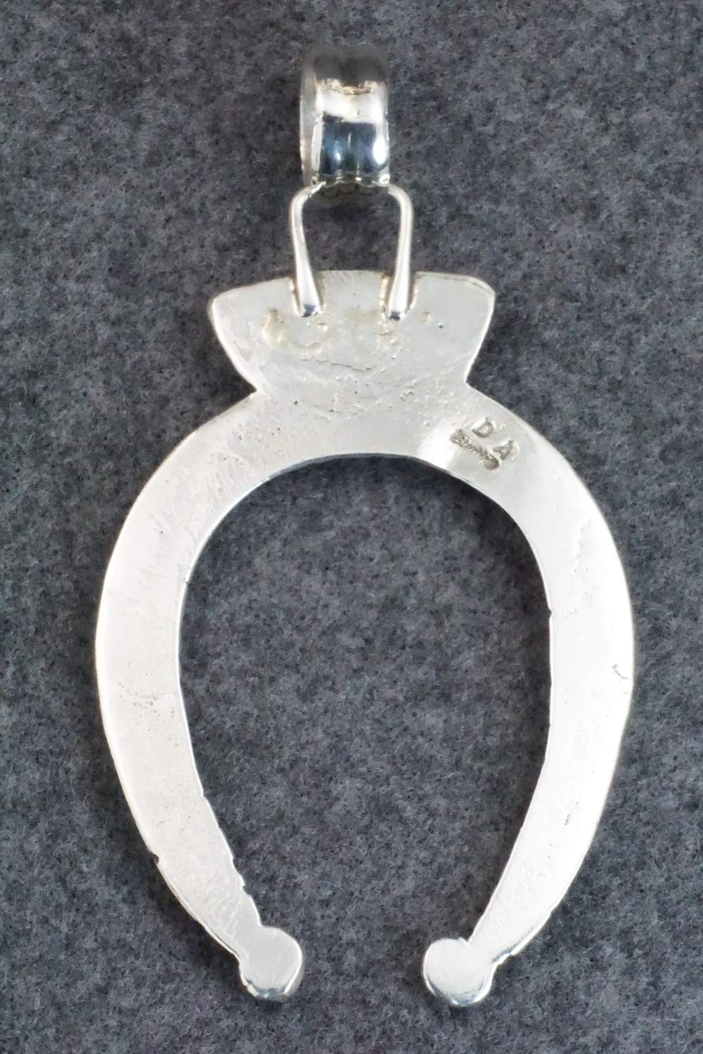 Turquoise and Sterling Silver Pendant - Delbert Arviso - Image 7