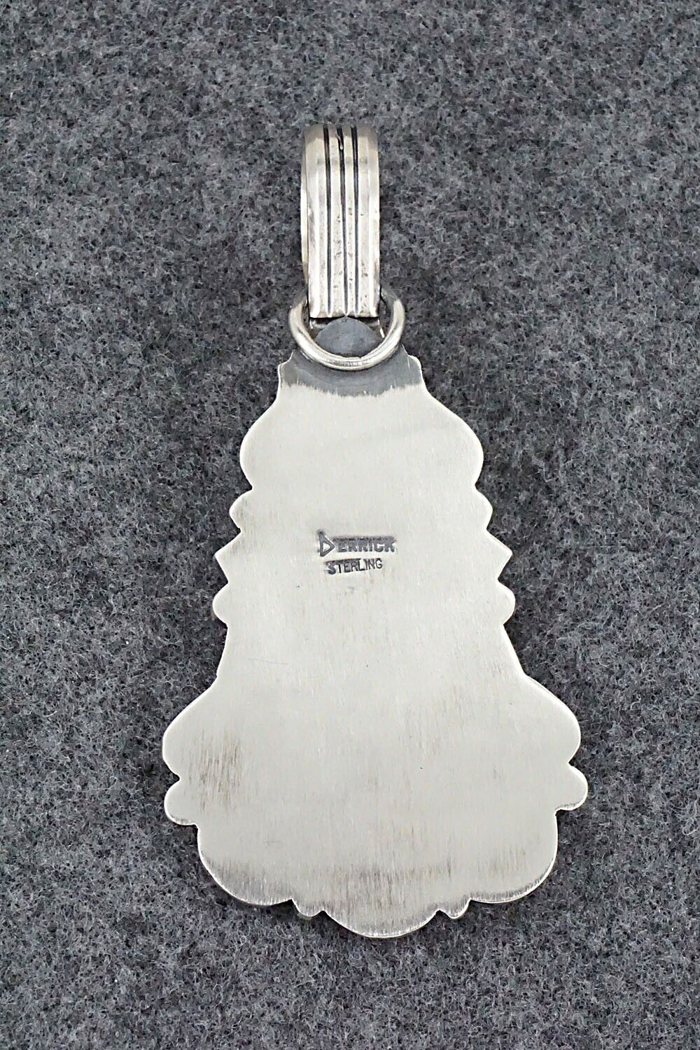 Turquoise and Sterling Silver Pendant - Derrick Gordon - Image 4