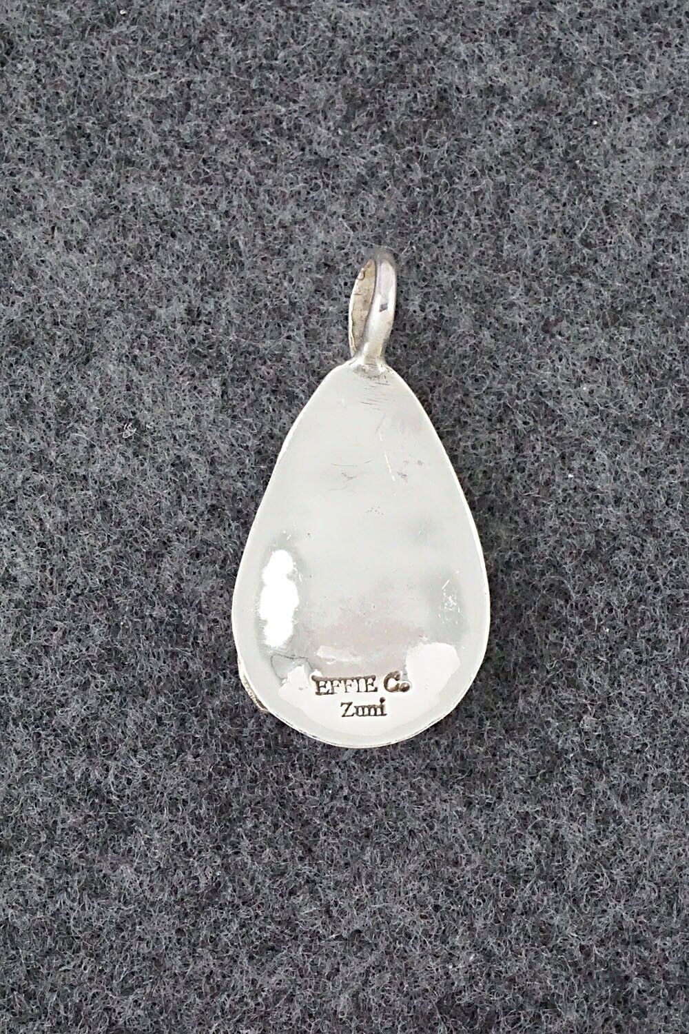 Turquoise and Sterling Silver Pendant - Joy Calavaza - Image 5