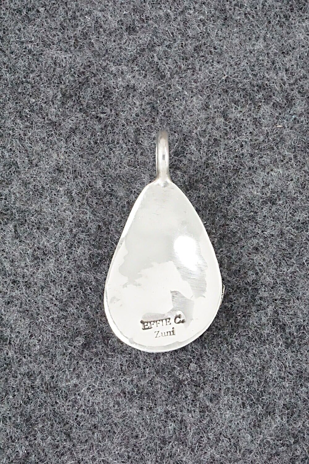 Turquoise and Sterling Silver Pendant - Joy Calavaza - Image 5