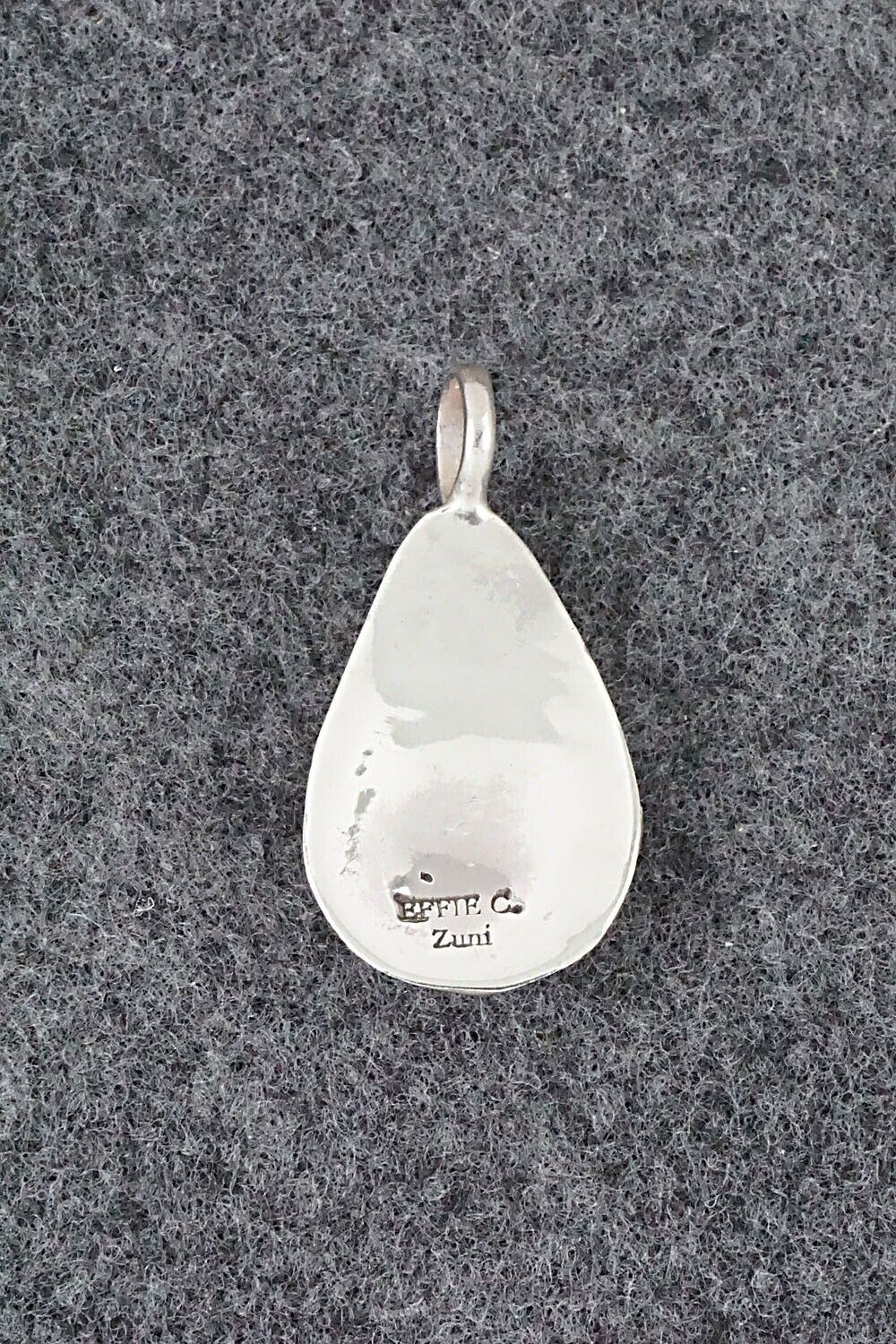 Turquoise and Sterling Silver Pendant - Joy Calavaza - Image 5