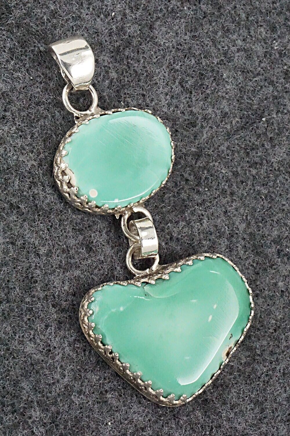 Turquoise and Sterling Silver Pendant - Matilda Chattin - Image 4