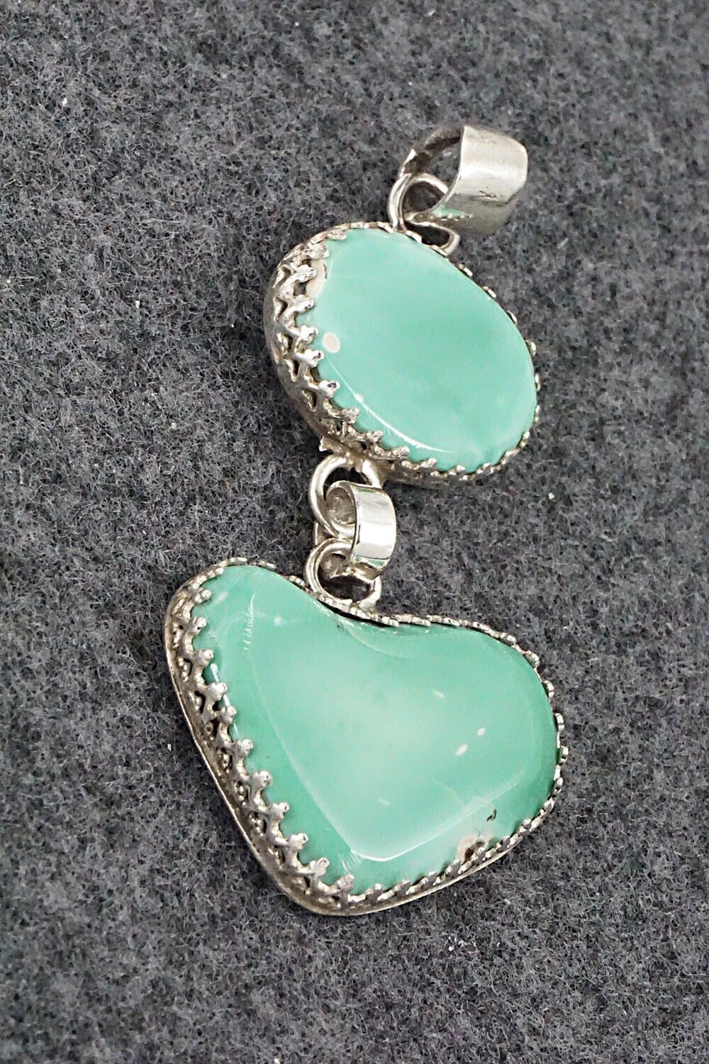 Turquoise and Sterling Silver Pendant - Matilda Chattin - Image 6