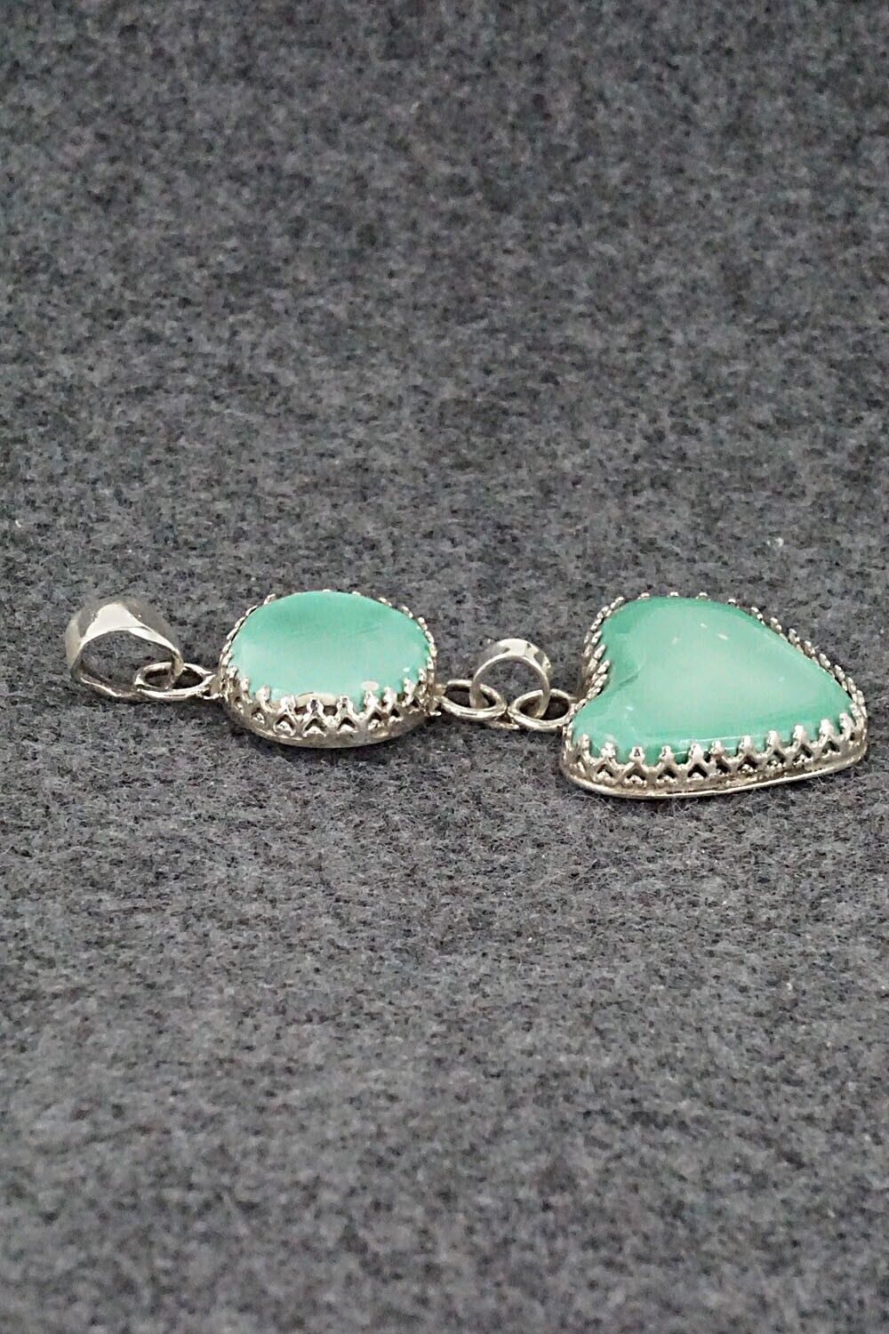 Turquoise and Sterling Silver Pendant - Matilda Chattin - Image 7