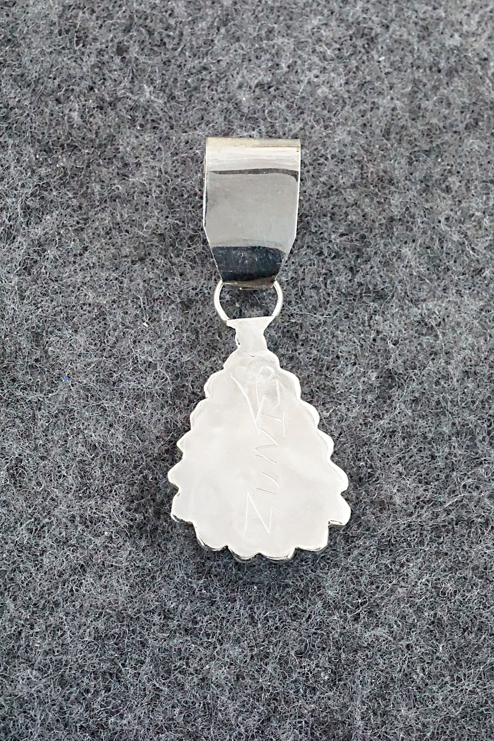 Turquoise and Sterling Silver Pendant - Verdie Booqua - Image 5