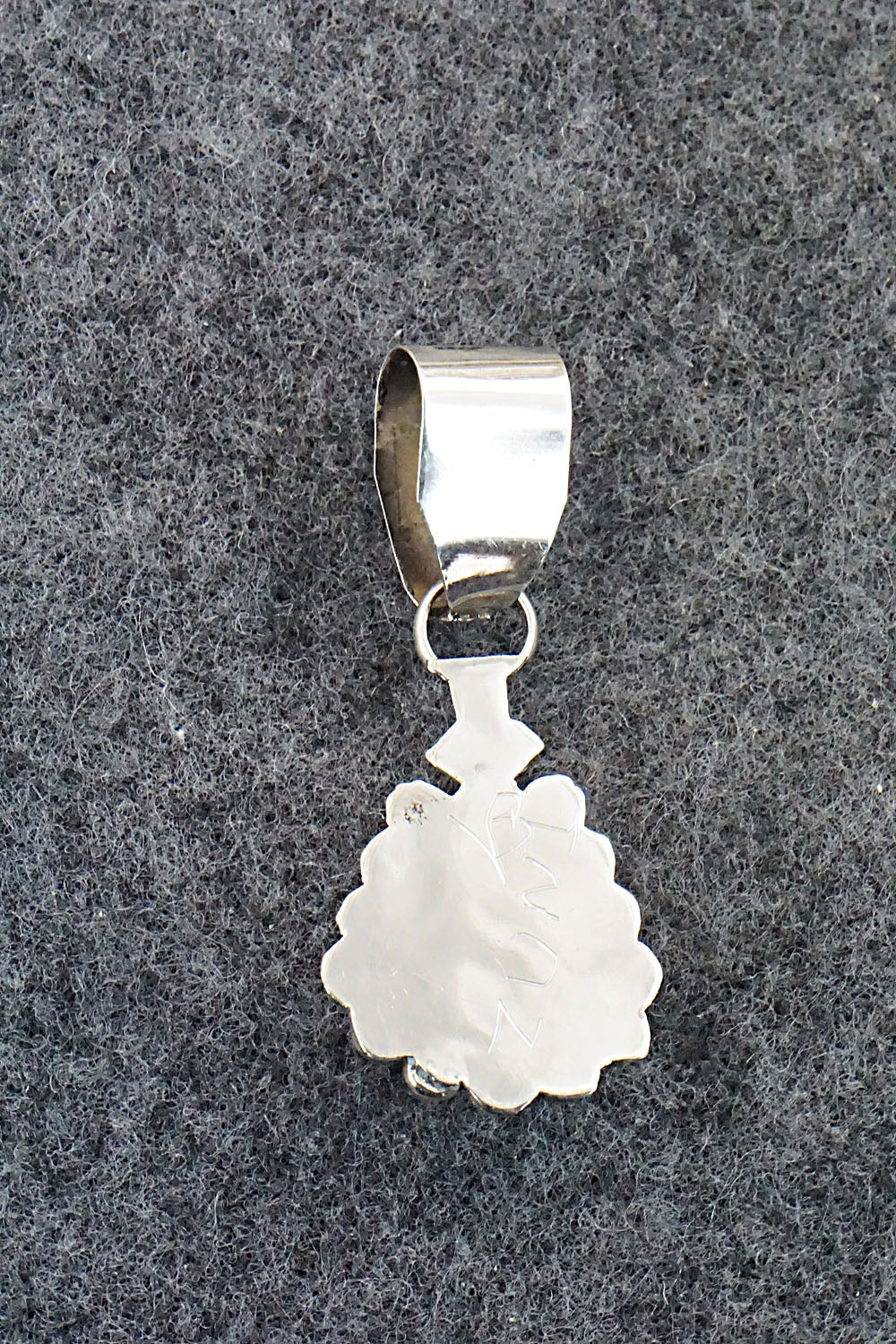 Turquoise and Sterling Silver Pendant - Verdie Booqua - Image 5