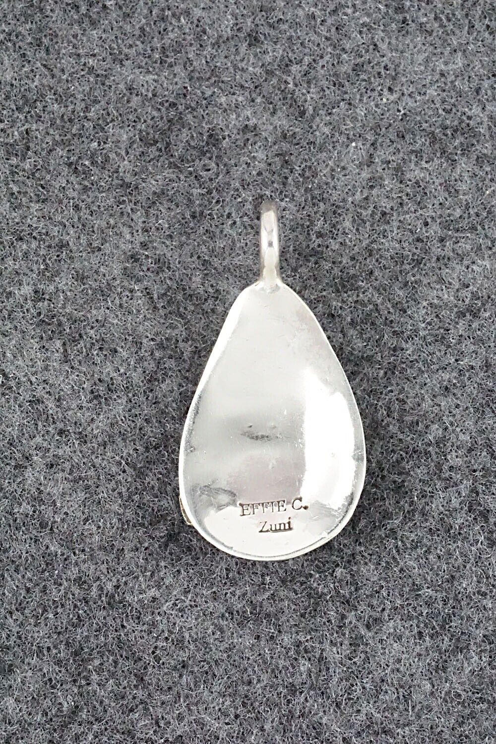 Turquoise, Coral and Sterling Silver Pendant - Joy Calavaza - Image 5