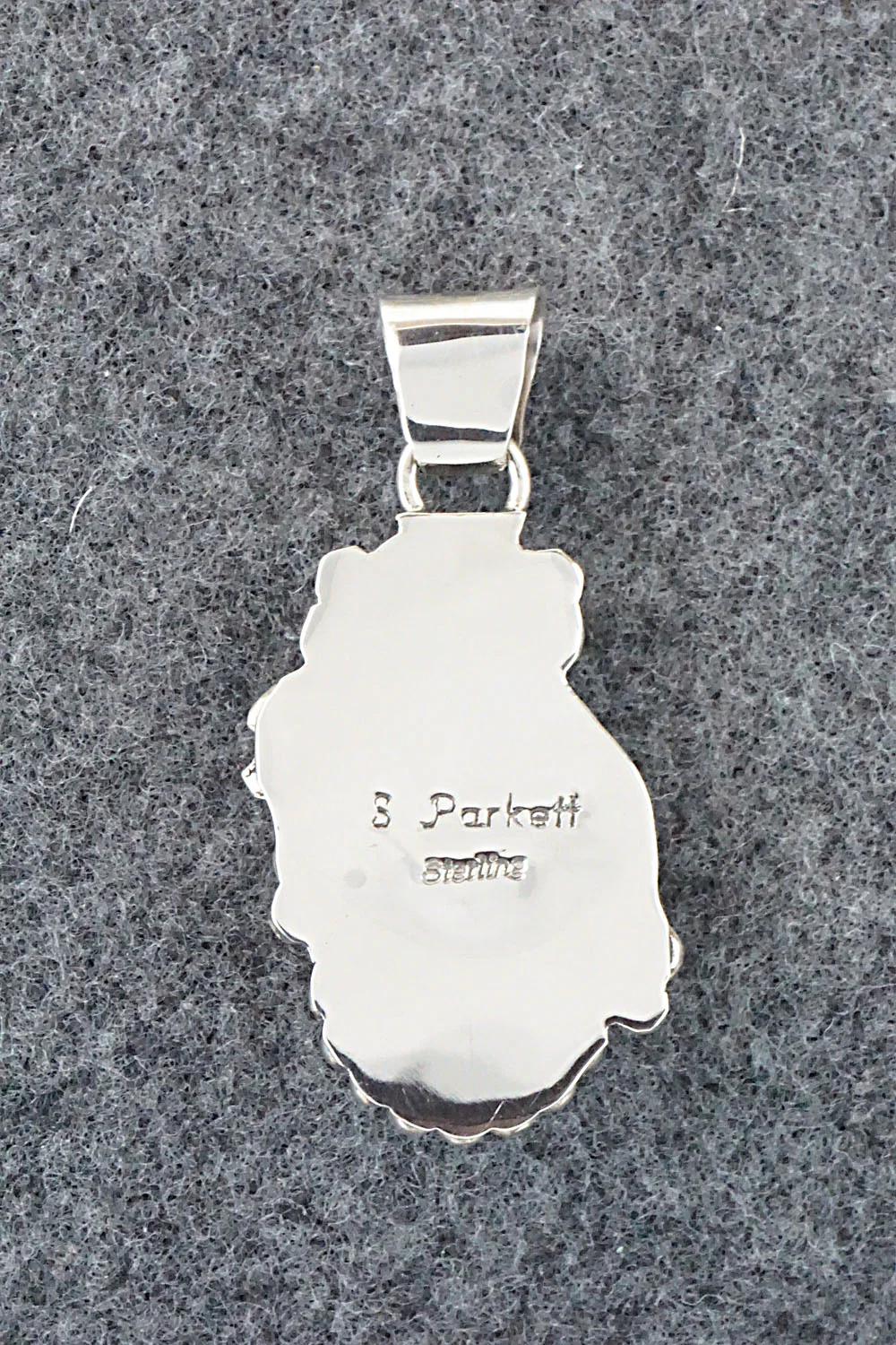 Turquoise, Coral and Sterling Silver Pendant - Sandra Parkett - Image 5