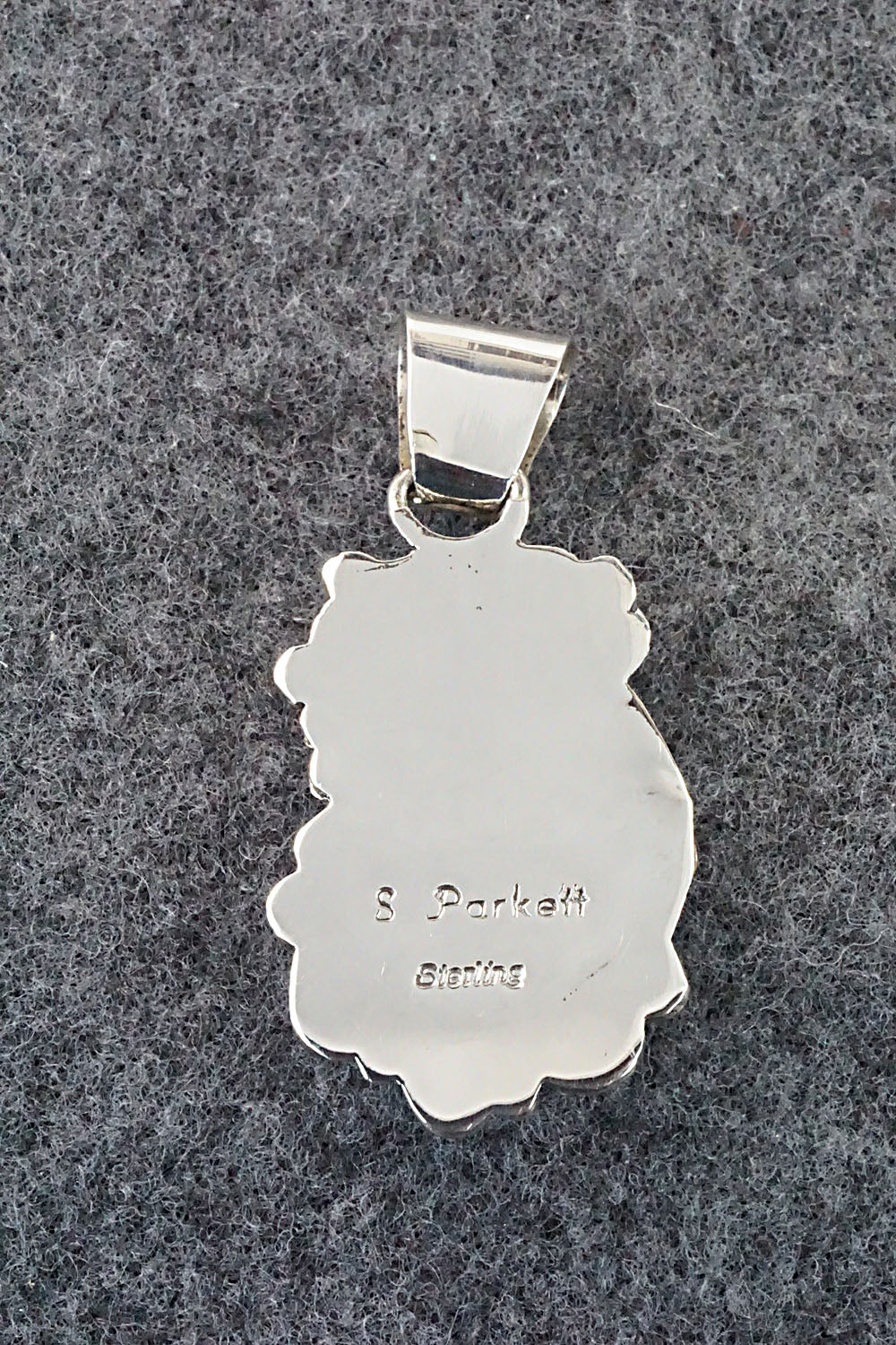 Turquoise, Coral and Sterling Silver Pendant - Sandra Parkett - Image 5