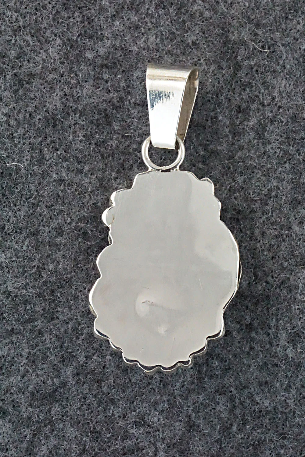 Turquoise, Coral and Sterling Silver Pendant - Sandra Parkett - Image 6