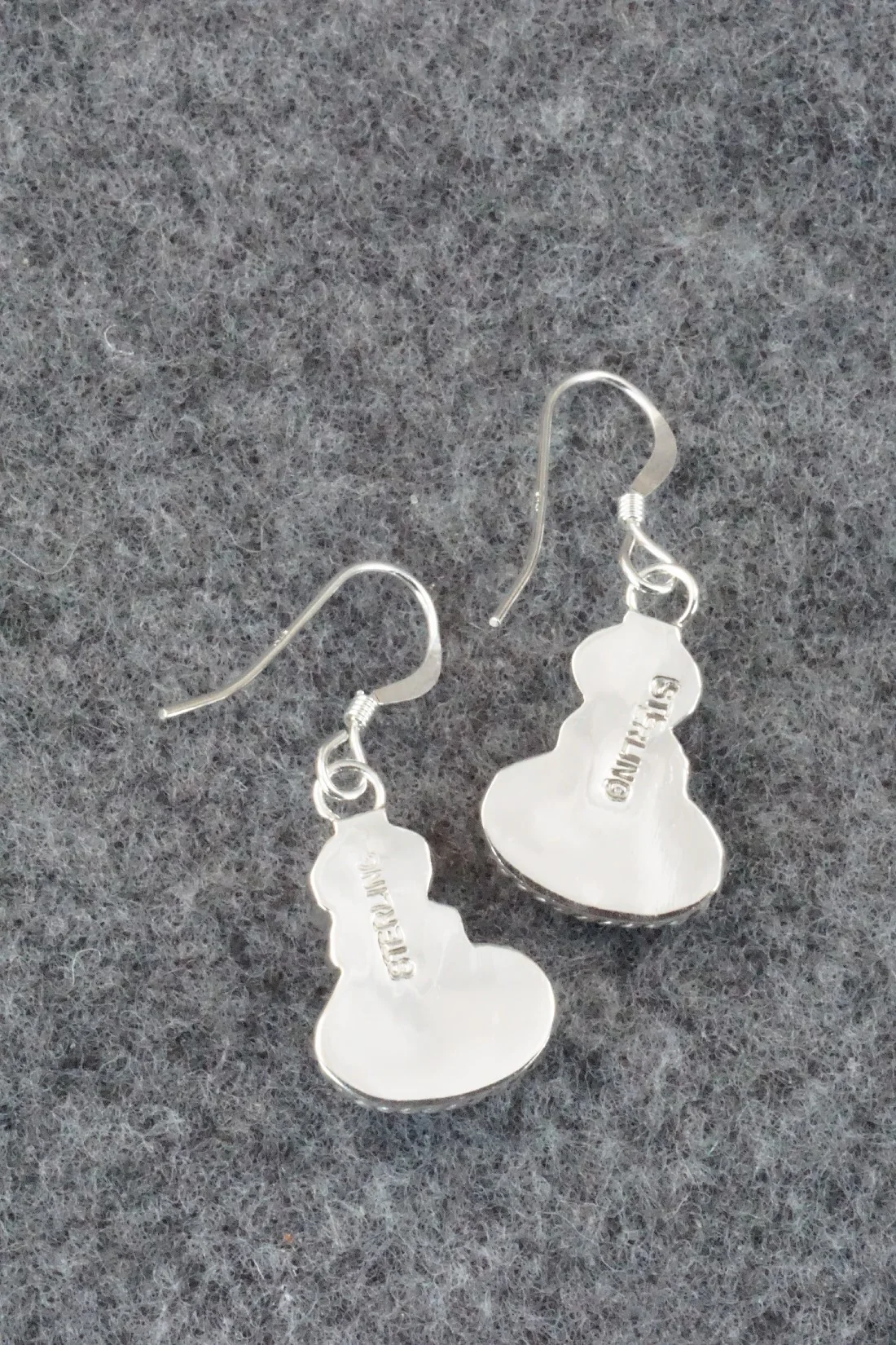 Turquoise, Coral & Sterling Silver Earrings - Annie Spencer - Image 7