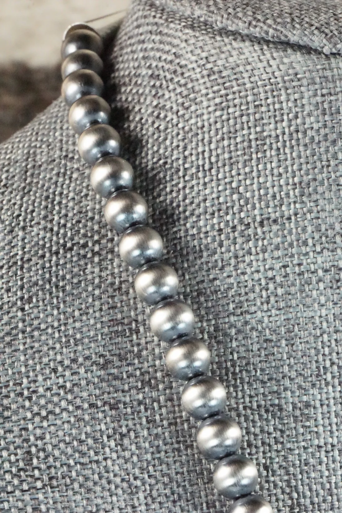 Turquoise, Coral & Sterling Silver Necklace and Earrings Set - Tom Lewis - Image 4