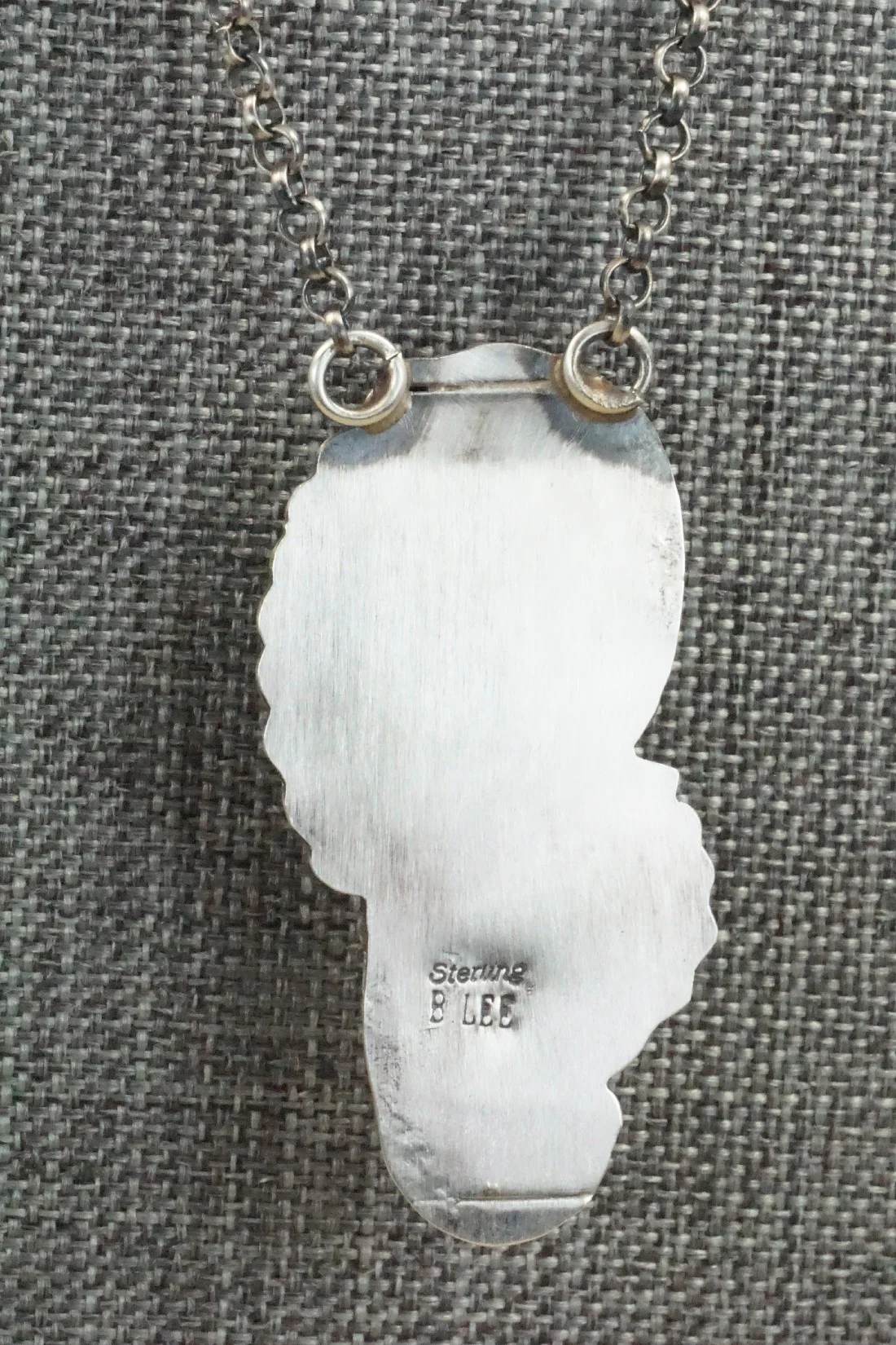 Turquoise, Coral & Sterling Silver Necklace - Betta Lee - Image 6