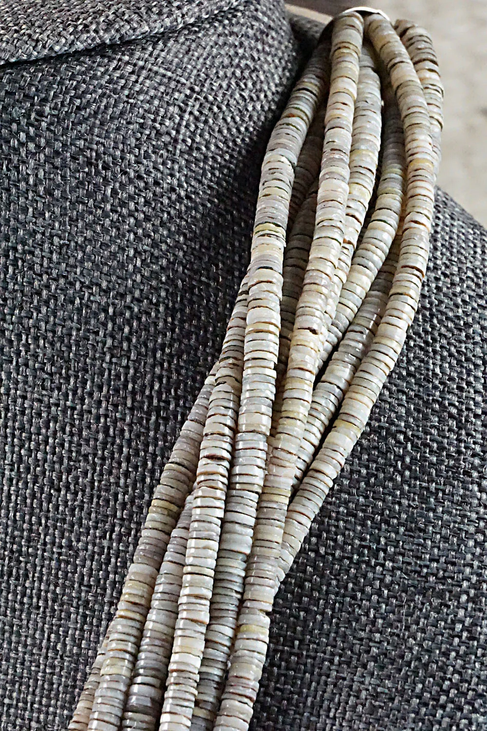 Turquoise, Shell & Sterling Silver Necklace - Ramona Bird - Image 3