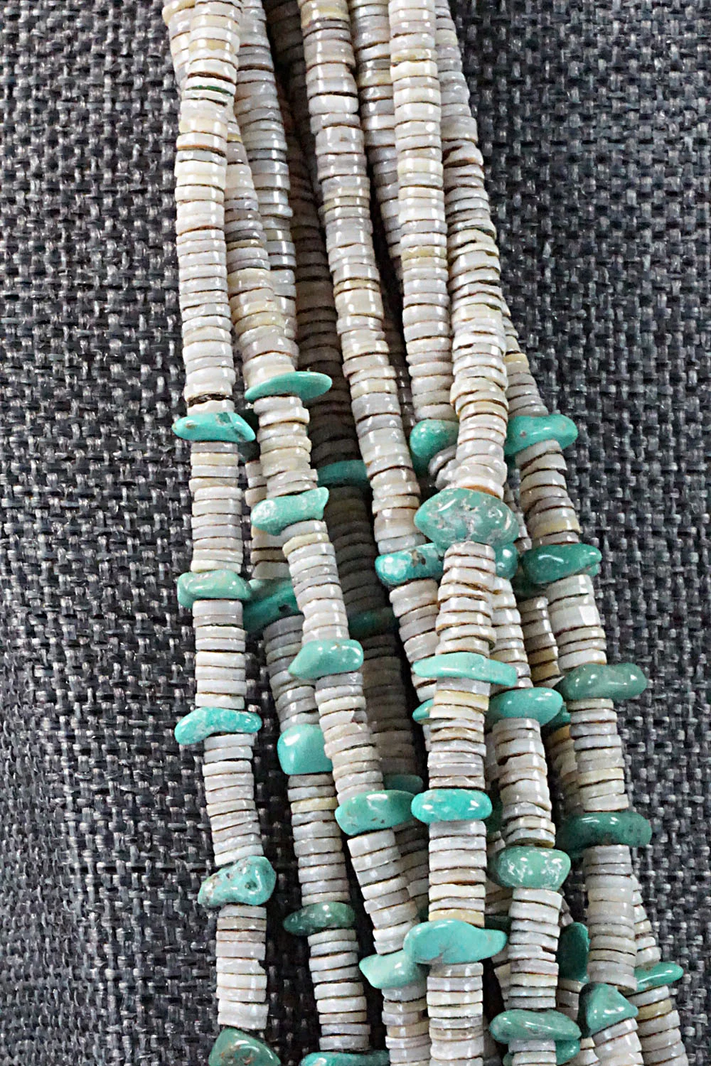 Turquoise, Shell & Sterling Silver Necklace - Ramona Bird - Image 6