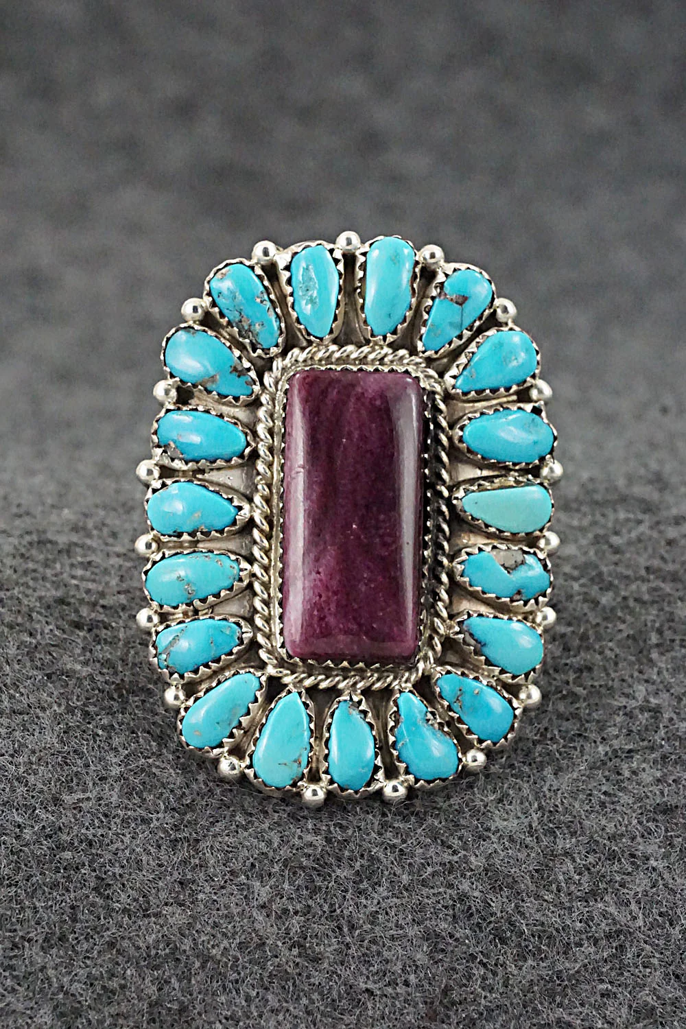 Turquoise, Spiny Oyster & Sterling Silver Necklace and Earrings - Justina Wilson - Image 15