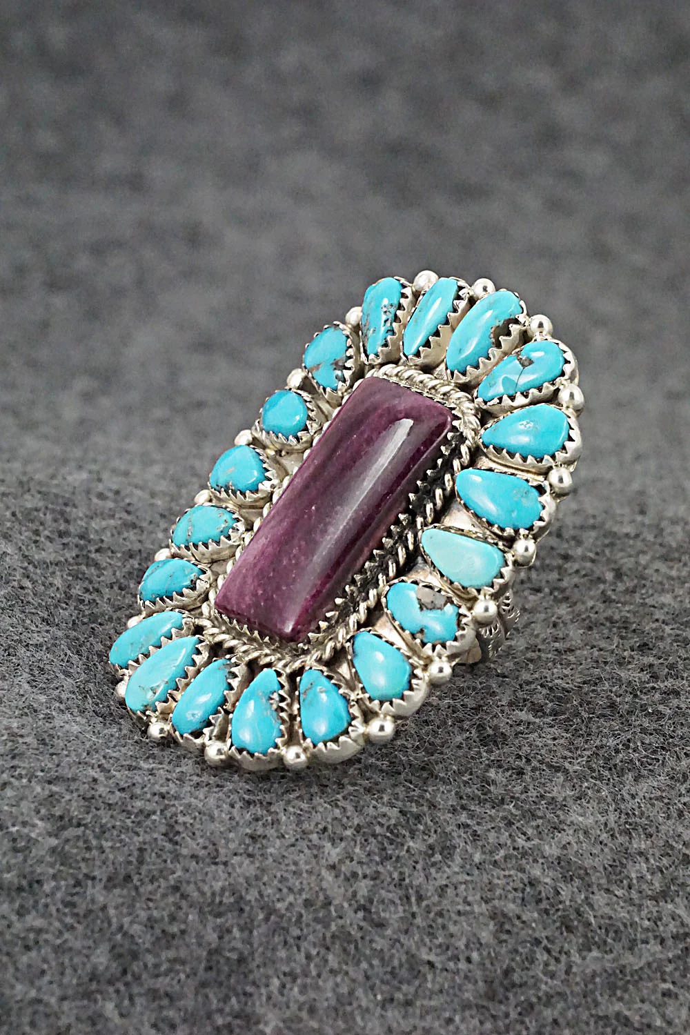 Turquoise, Spiny Oyster & Sterling Silver Necklace and Earrings - Justina Wilson - Image 16