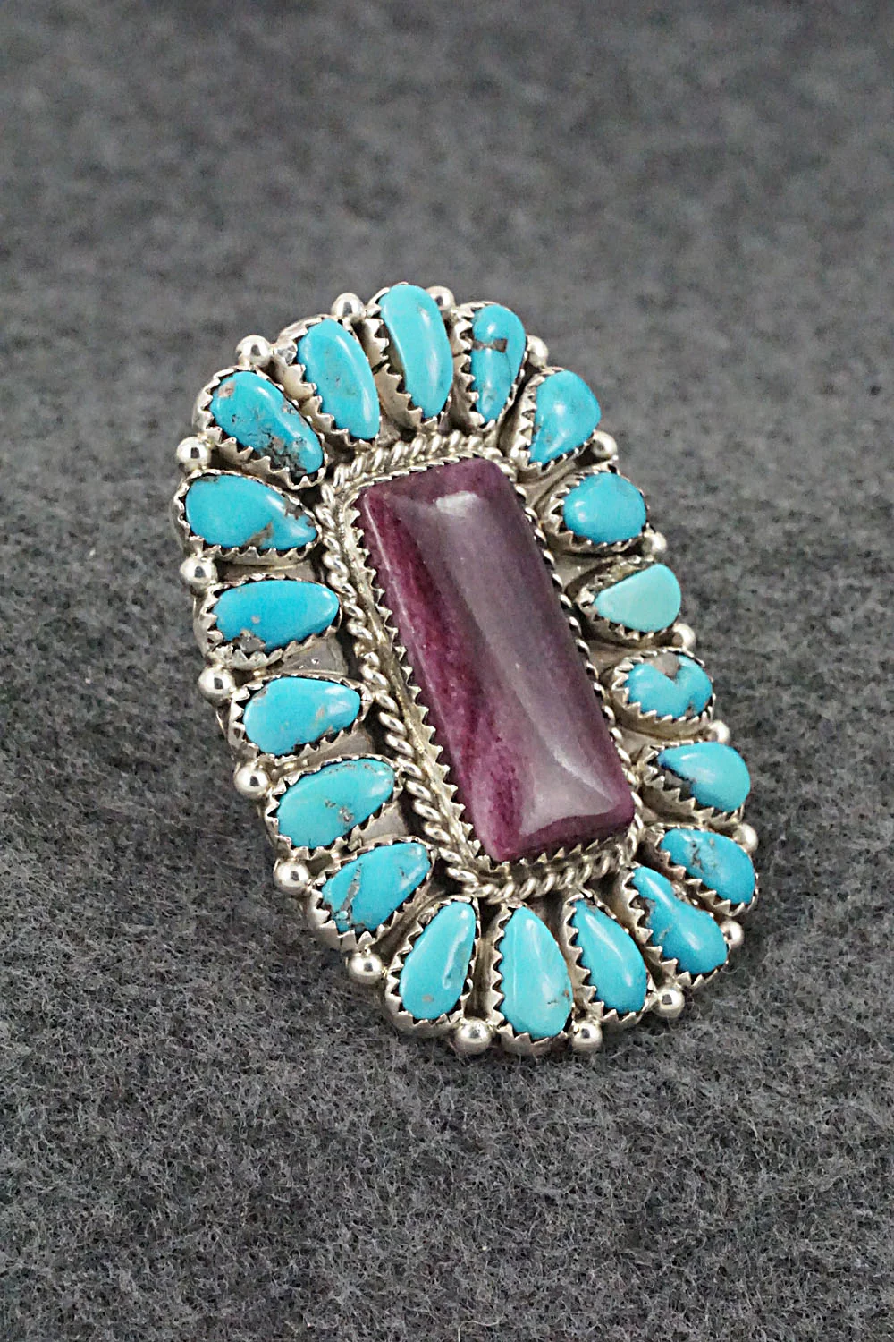 Turquoise, Spiny Oyster & Sterling Silver Necklace and Earrings - Justina Wilson - Image 18