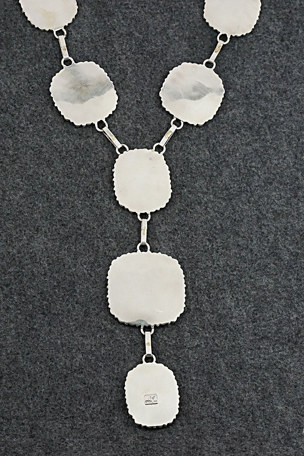 Turquoise, Spiny Oyster & Sterling Silver Necklace and Earrings - Justina Wilson - Image 20