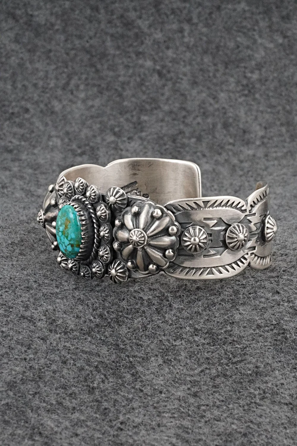 Turquoise & Sterling Silver Bracelet - Andrew Gordon - Image 3