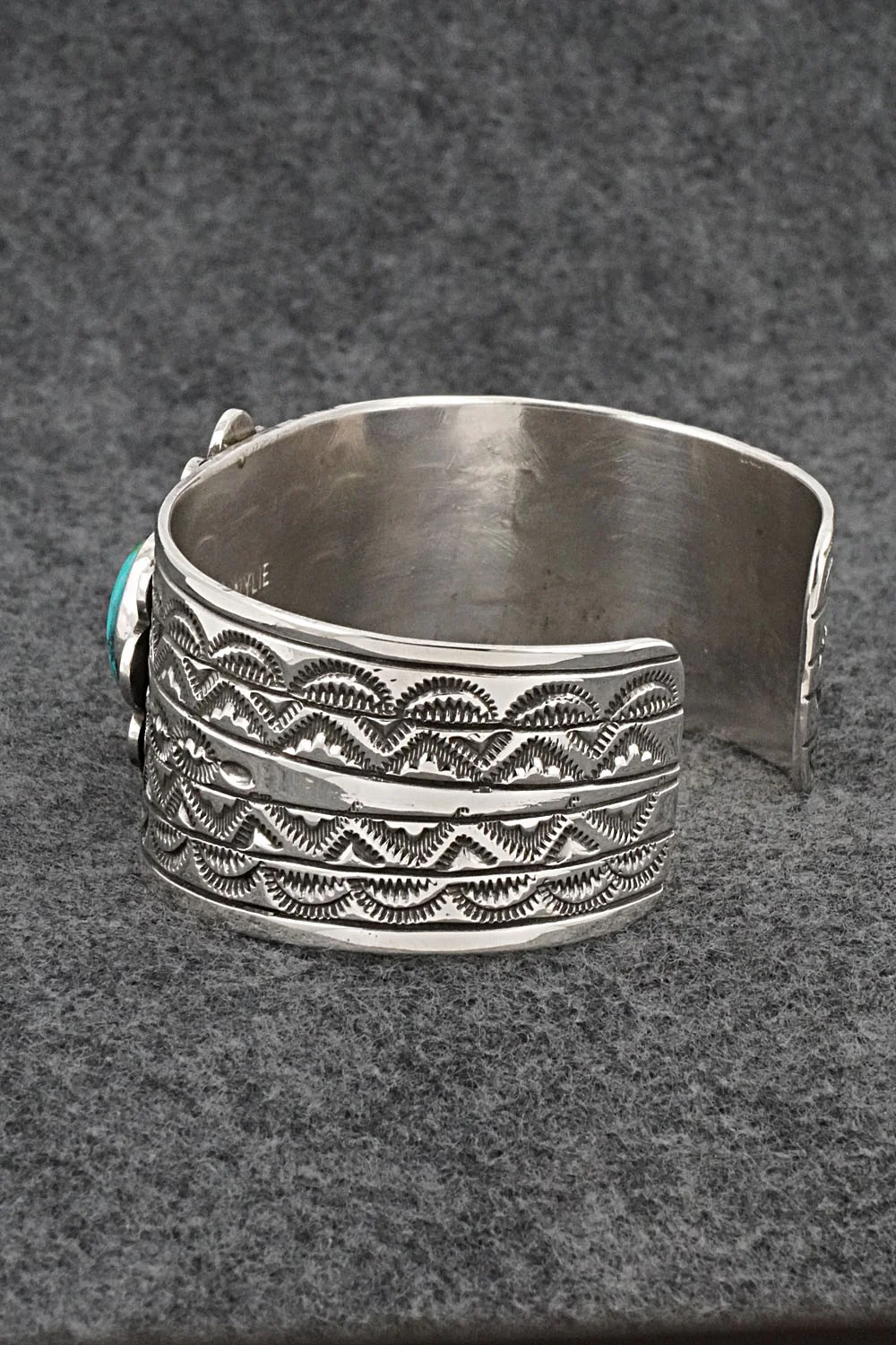 Turquoise & Sterling Silver Bracelet - Eula Wylie - Image 4