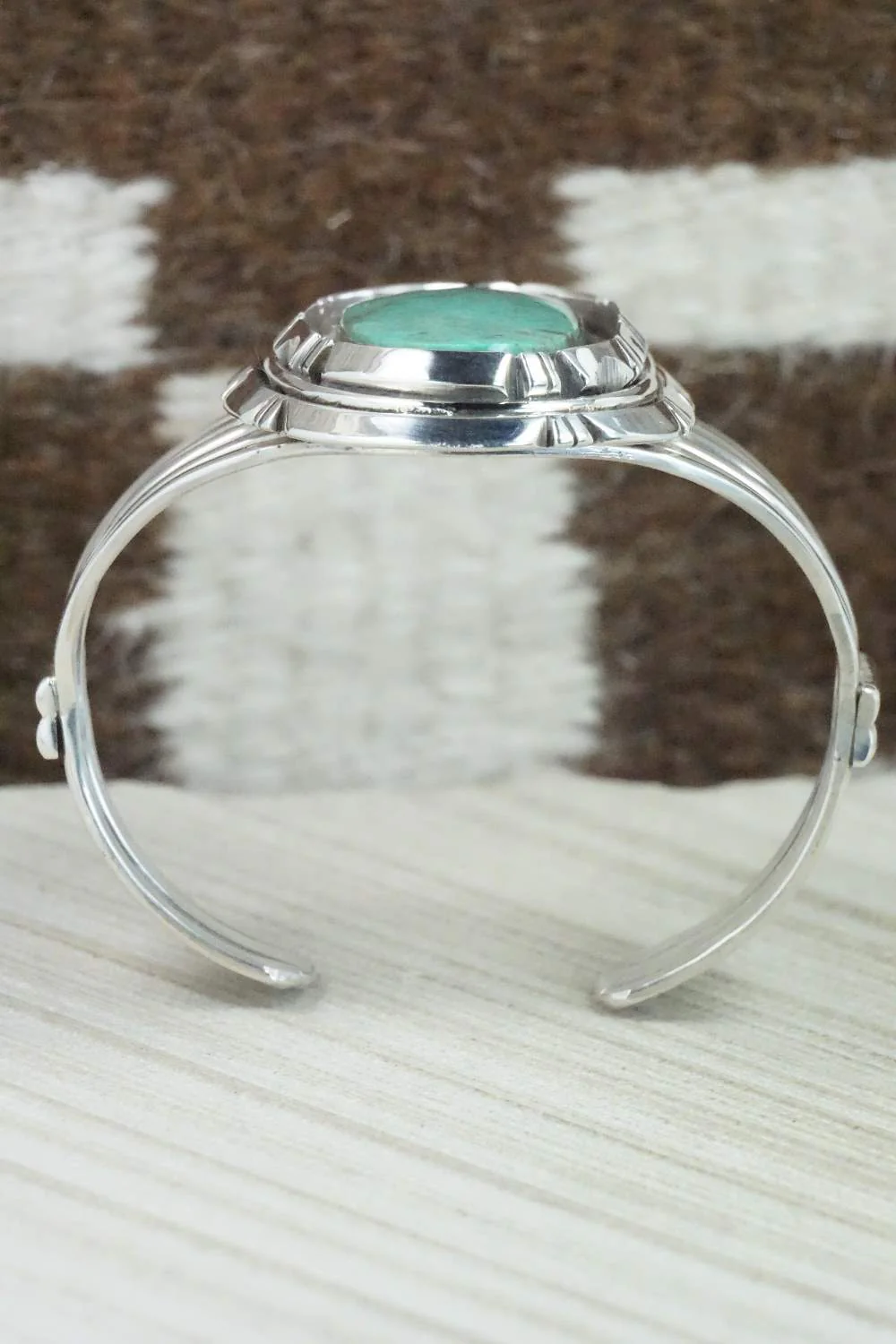 Turquoise & Sterling Silver Bracelet - Rita Lee - Image 10