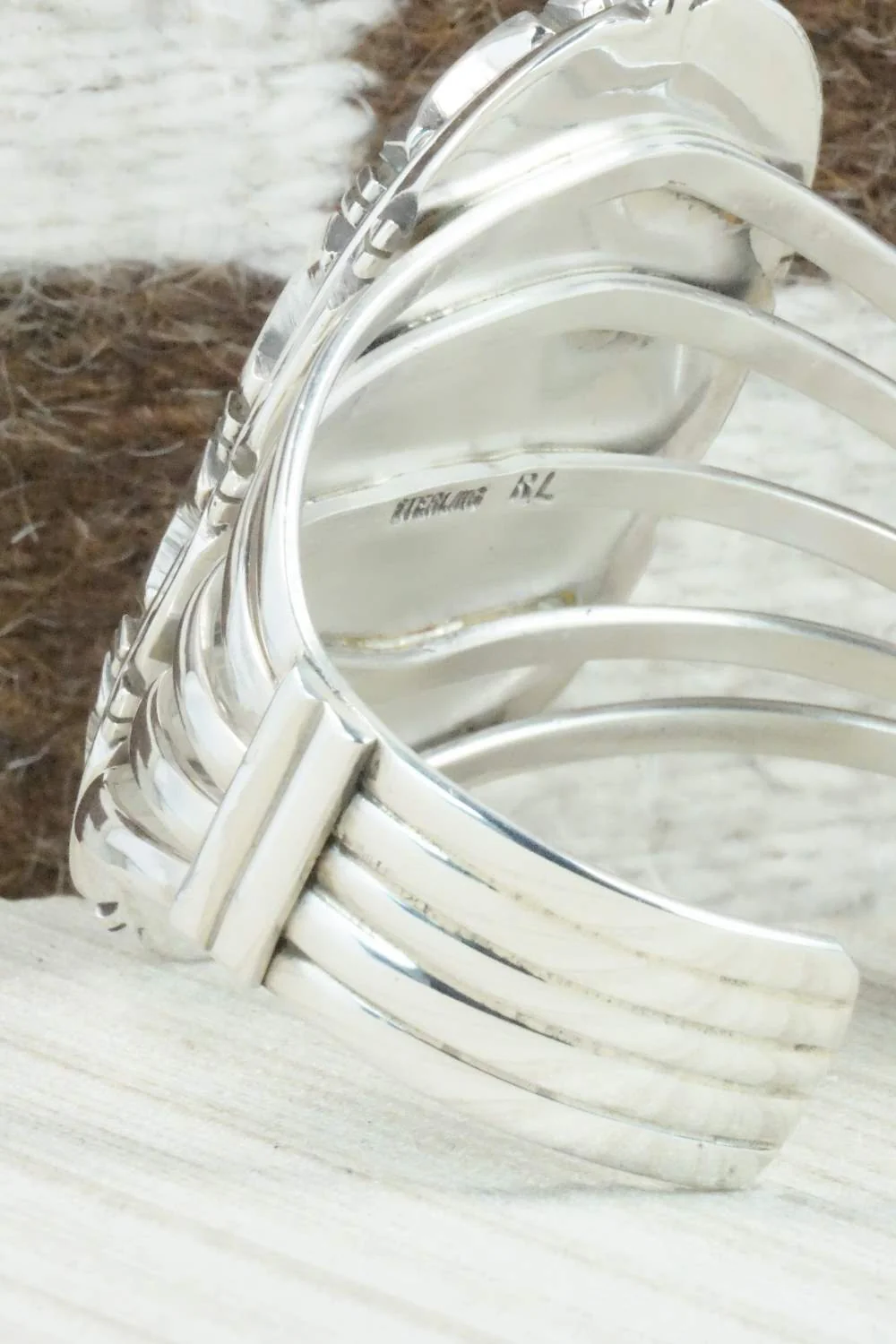 Turquoise & Sterling Silver Bracelet - Rita Lee - Image 5