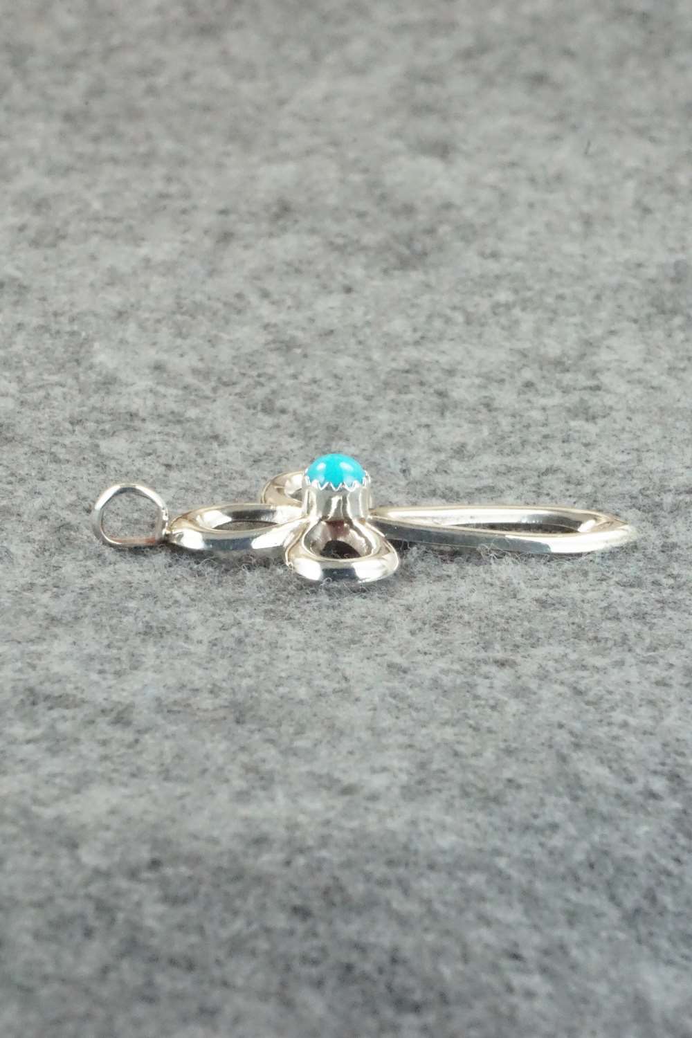 Turquoise & Sterling Silver Cross Pendant - Vanessa Kee - Image 4